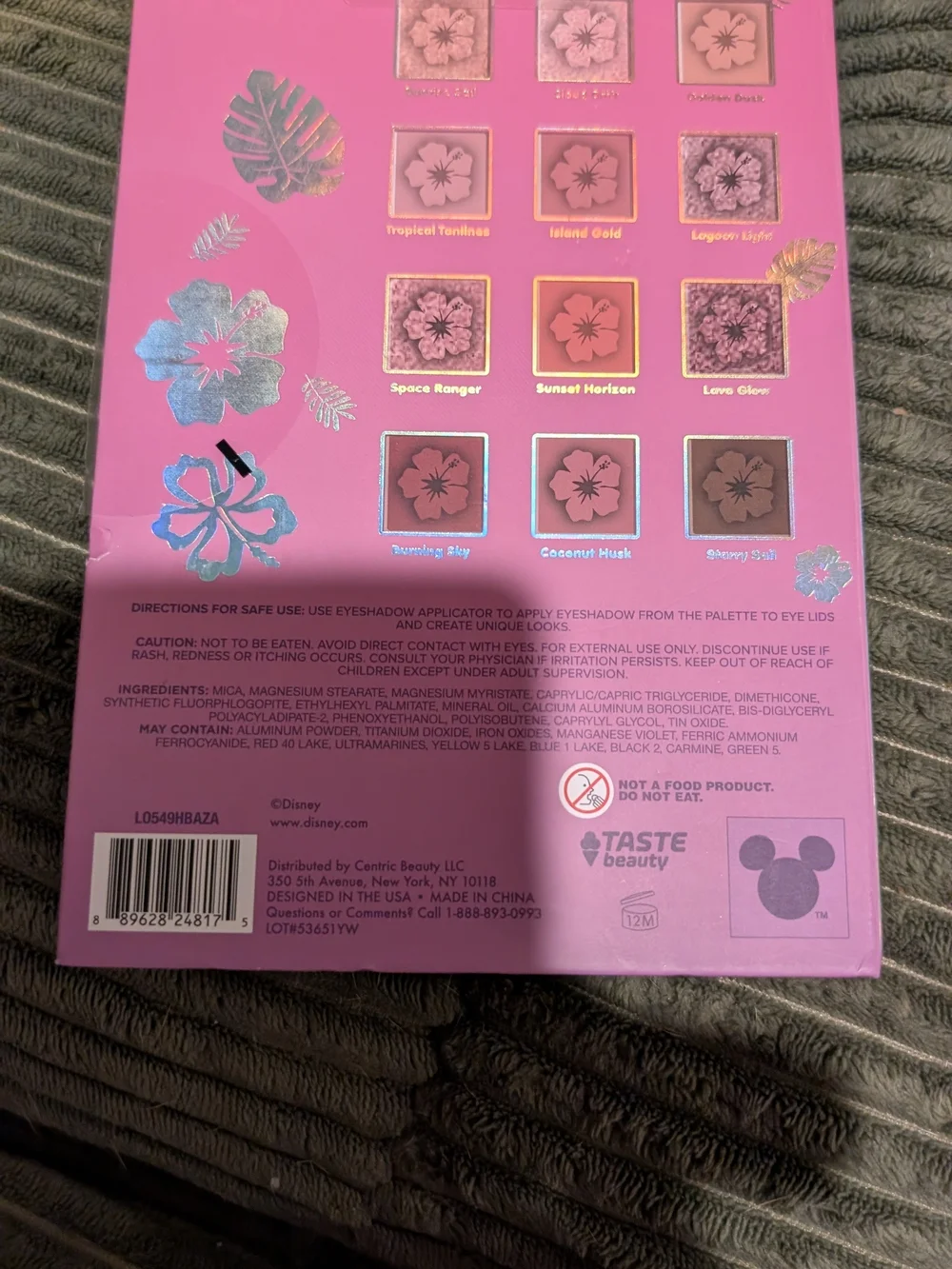 Disney Stitch Eyeshadow Palette - Pink with Blue Stitch